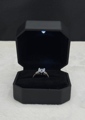 Diamond Shape Luxury Quality Adjustable Ring With Box